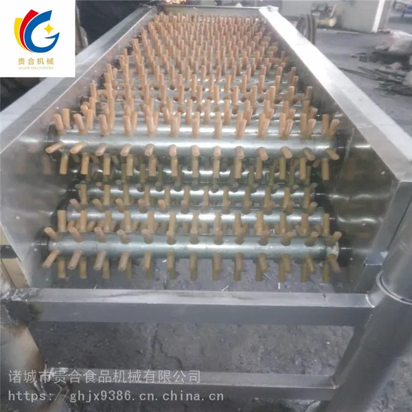 河北鸡鸭鹅脱卧式脱毛机 家禽34轴脱羽机 脱毛机厂家定制