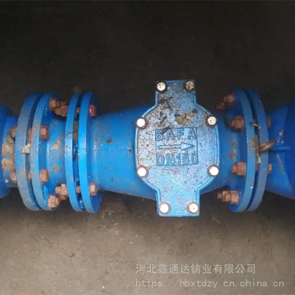 双法兰水表伸缩过滤器 球墨自来水T型表前过滤器 河北鑫通达直销