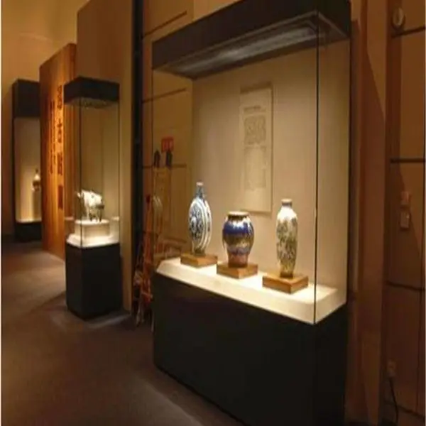 天津可乐马古典家具博物馆/陶瓷遥控平移门博物馆展柜制作