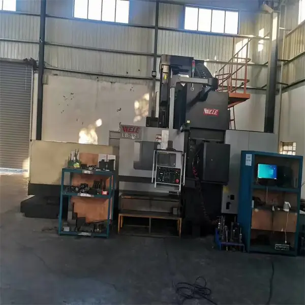 崴立321数控龙门铣一台 扬州工厂看货 发那科MF系统,外带的一个侧铣头