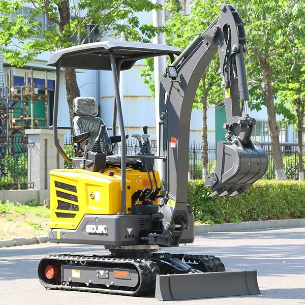 15微型挖掘机 迷你多功能小型挖掘机 果园挖土挖坑用微型小钩机