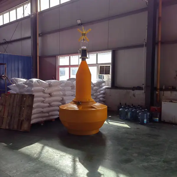 水面施工水域禁入警示浮标 临时救急航道灯浮 新型材质助航浮鼓