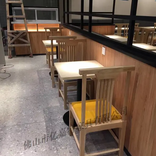 佛山厂供应实木加软体坐垫餐椅中式款