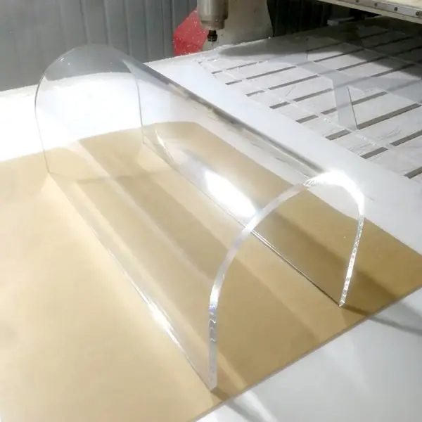深圳设备防护罩机器罩壳热弯折弯异形有机玻璃板亚克力板PC板加工定制