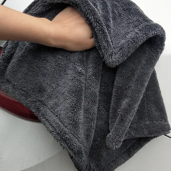 超细纤维加捻小辫子擦车毛巾40*40厘米