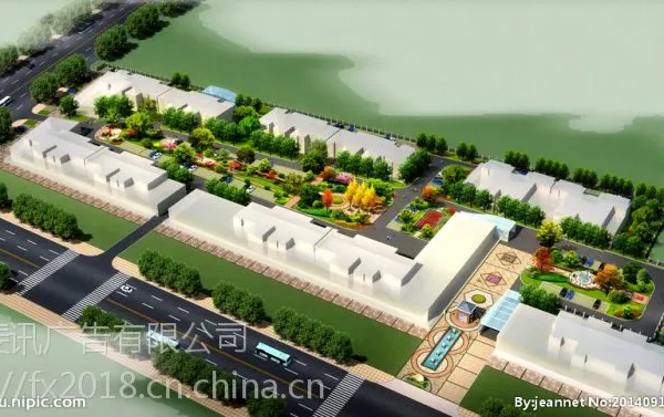 重庆江北渝北万州3D效果图鸟瞰图设计