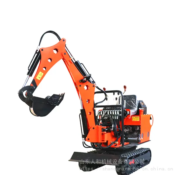 RH-08微挖机 市政园林道路工程多用途小挖机 0.8吨履带式挖沟机