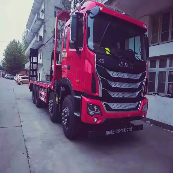 广东江淮挖机拖车、挖机拖车品牌挖机拖车哪里有?挖掘机拖板车什么牌子好?