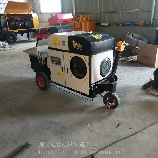 逆鳞 电动行走式二次构造柱混凝土上料输送泵