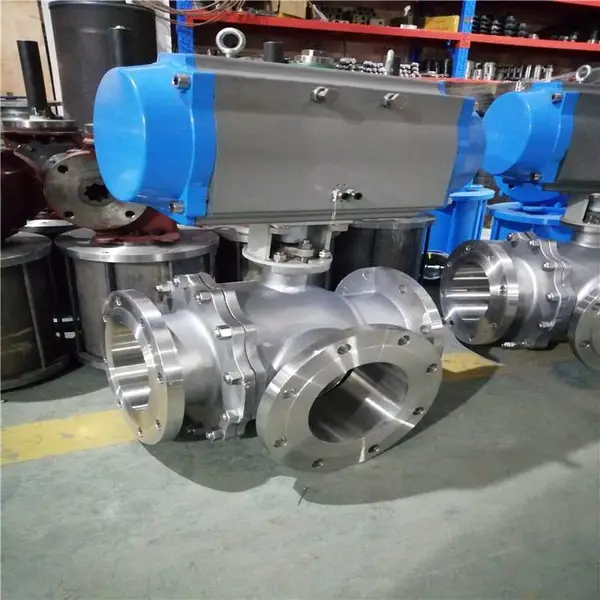 浙江法兰三通球阀 Q44F-10C Q644F-10C Q944F-10C 气动 电动三通换向球阀
