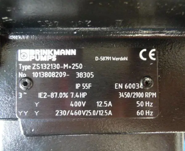 德国原厂BRINKMANN螺杆泵 TB40/350-M-2X+260