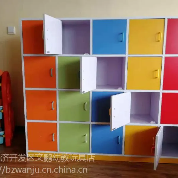 现货供应幼儿园区角玩具柜,组合玩具柜,幼儿园彩色柜子批发