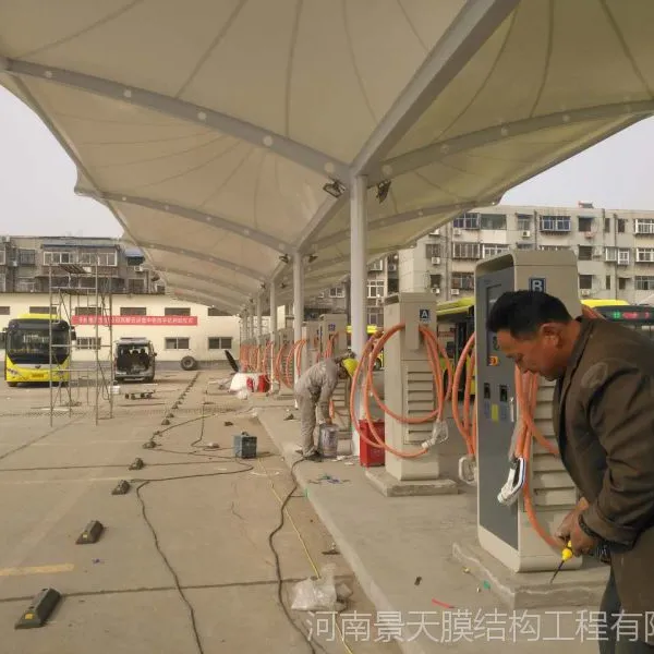 膜结构遮阳遮雨棚河南景天膜结构厂家定制