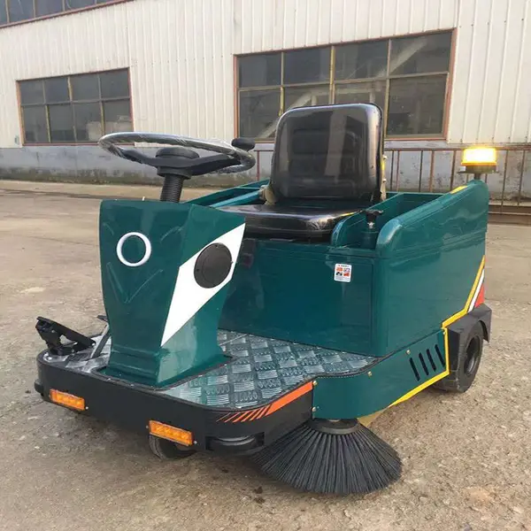 宁波机械钢铁五金加工车间保洁清扫车 小型驾驶式扫地机JC1050 铁屑灰尘快速扫地车租售***格