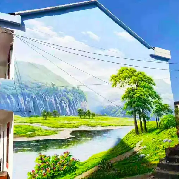 上海金山外墙彩绘手绘制作公司