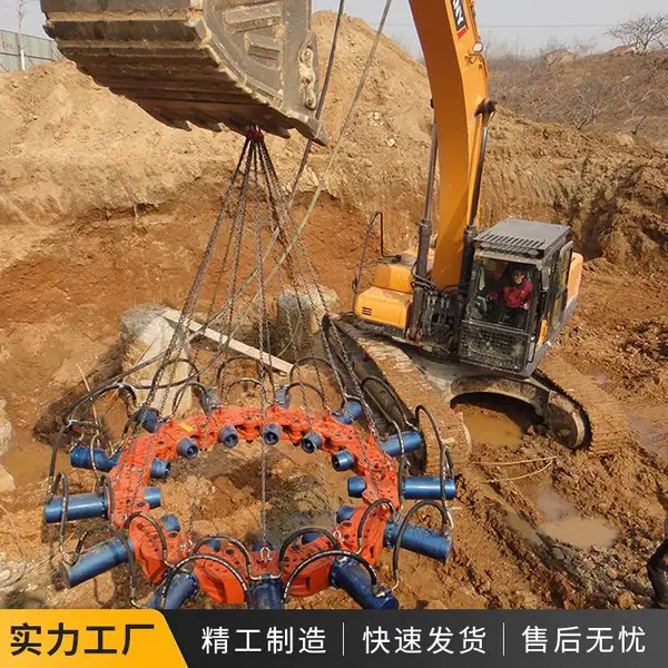 挖掘机破桩机 截桩机生产厂家 混凝土桩头破碎