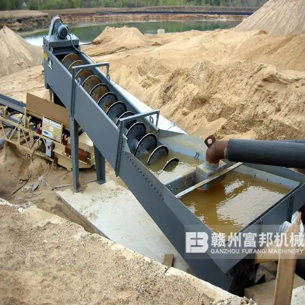 高堰型螺旋分级机 成套发电炉渣料双螺旋洗沙机