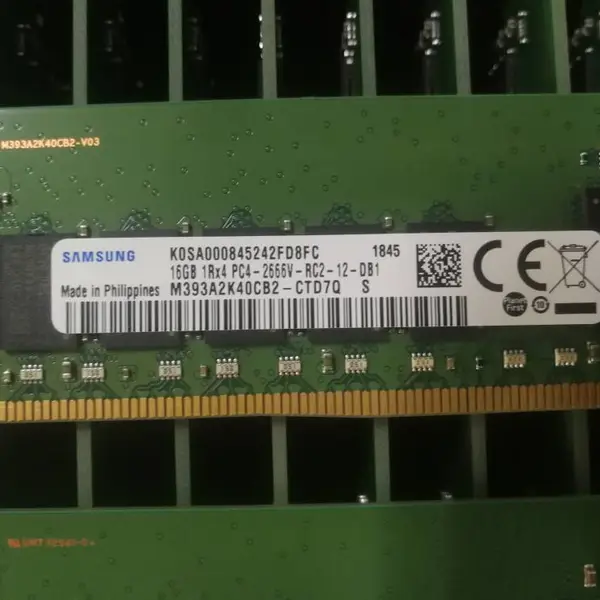 三星原装DDR4 16G 1RX4 2666V REG M393A2K40BB2 质保三年