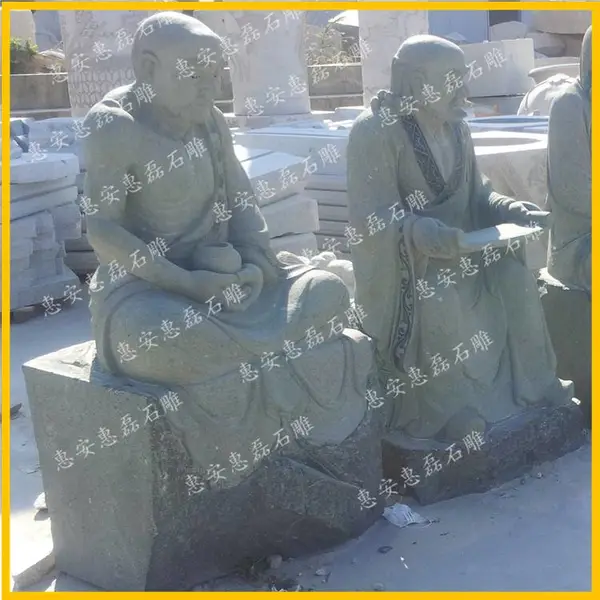 惠磊石材雕刻 石业设计 十八罗汉 大理石花岗岩加工 工厂报价 石雕罗汉图