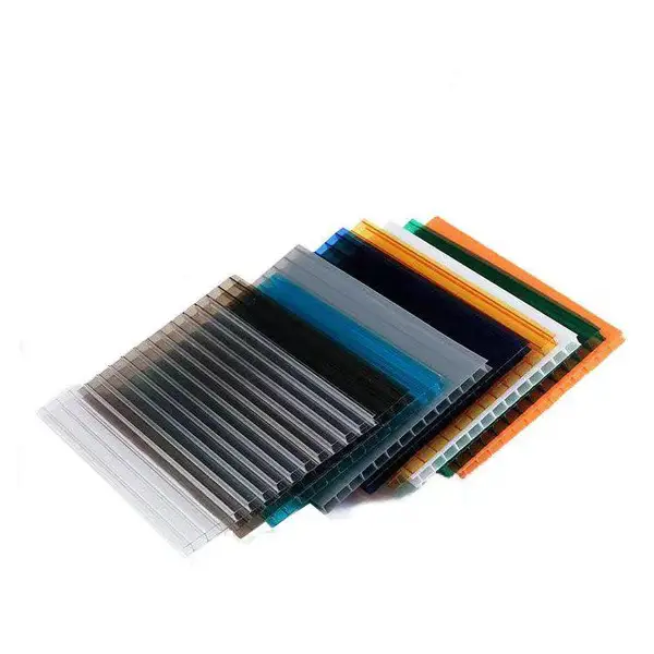 PC双层单孔阳光板PC三层两孔阳光板PC四层三孔阳光板PC蜂窝型阳光板PC米字型阳光板PC耐力板