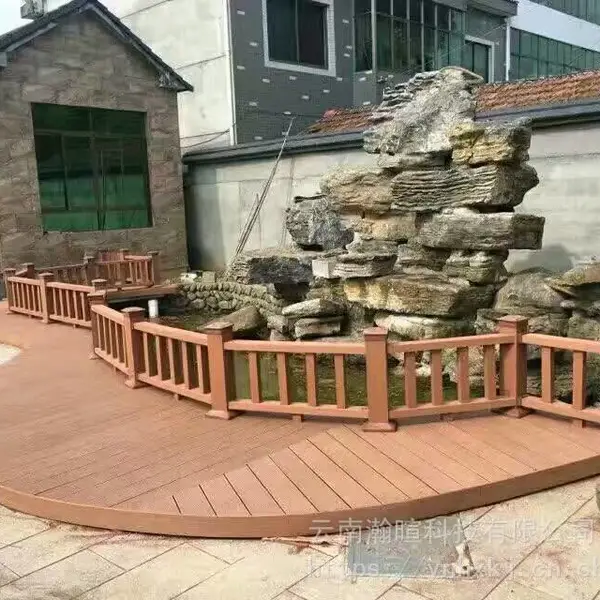 昆明塑木地板木塑户外阳台庭院露台花园室外防水防腐木板材工程家用