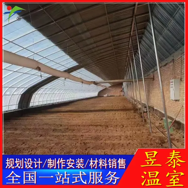 昱泰日光温室椭圆钢管几字钢大棚双膜骨架蔬菜大棚YTWSRG1083