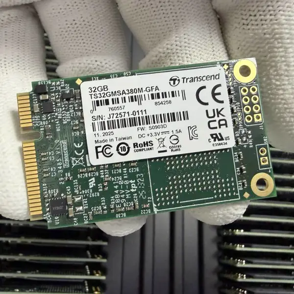 全新原厂原装嵌入式方案企业级32G MSATA MLC 创见TS32GMSA380M-GFA