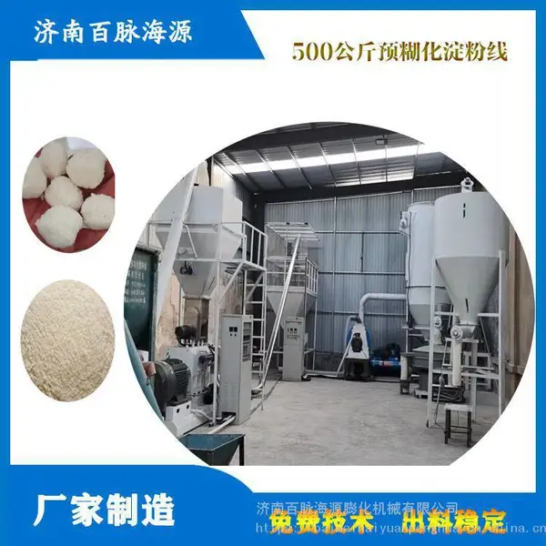 烧烤碳淀粉粘合剂生产设备 预糊化淀粉生产设备