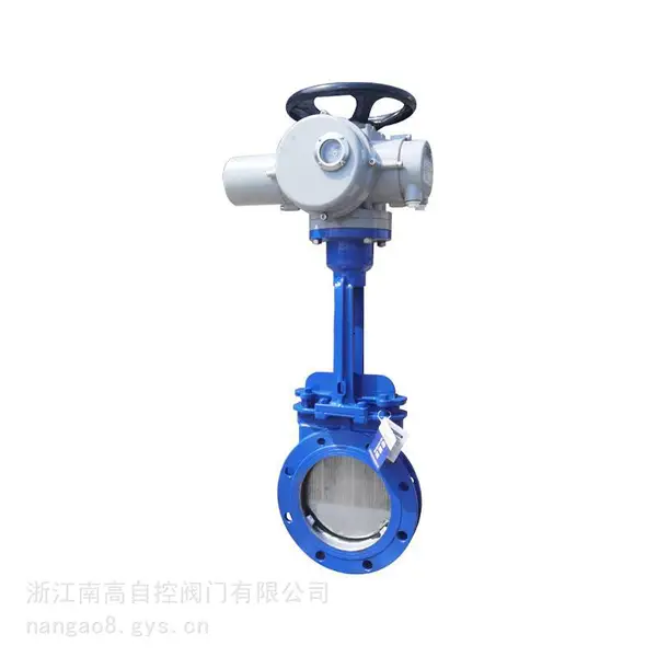 电动刀型闸阀PZ973H-10C 插板阀 耐磨损铸钢 南高阀门
