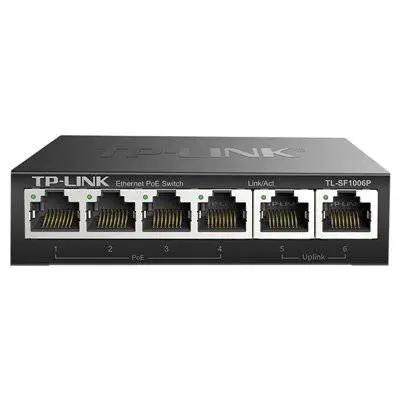 TP-LINK TL-SF1006P全百兆4+2口非网管PoE交换机标准48V整机57W