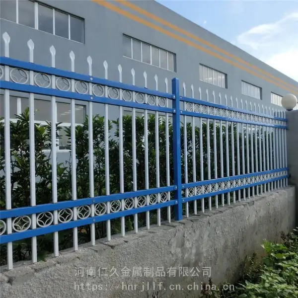锌钢护栏围栏栅栏杆学校厂区围墙防护栏网草坪道路护栏隔离栏户外