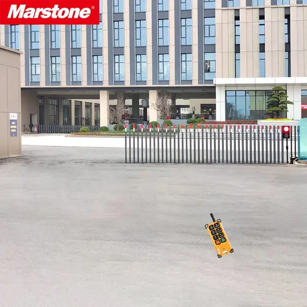 Marstone别墅厂区下沉式电动围栏全自动升降式围栏大门垂直升降安全围栏