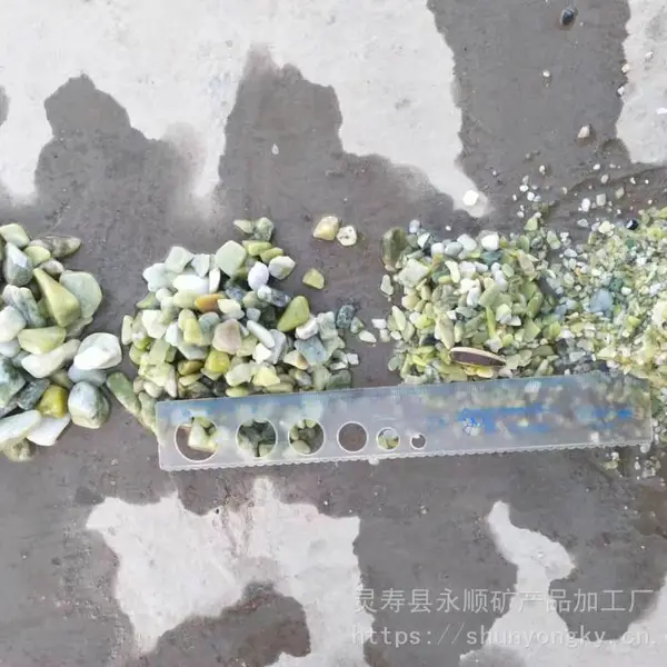 河北翡翠绿卵石钱一吨,顺永翡翠绿卵石规格
