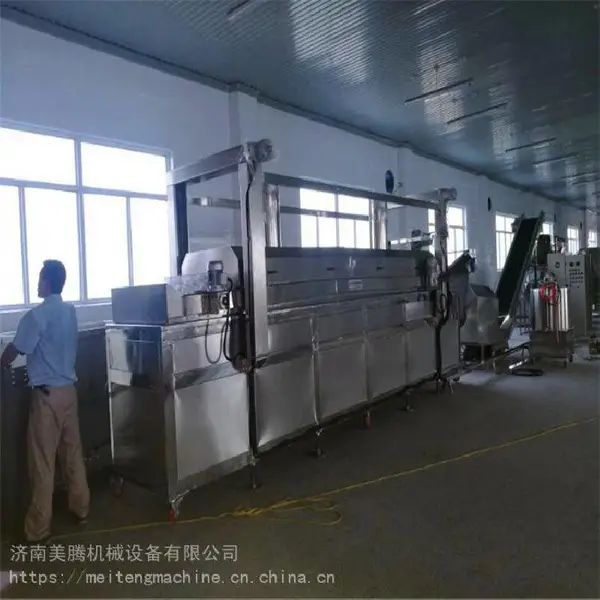 连续式隧道油炸锅加工设备 休闲食品不锈钢调味机