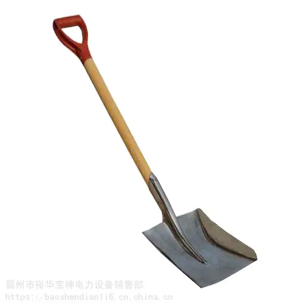 种花尖方平头铁锨农用泥锹园林工具抗洪救援防汛木柄铁锹/铁锨