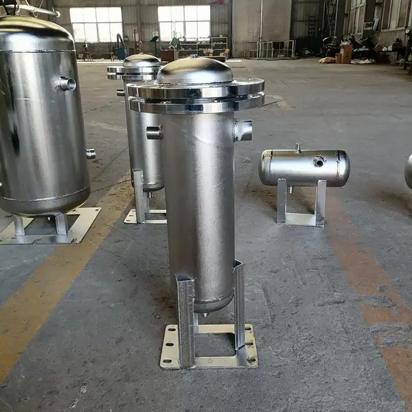 中水回用袋式过滤器 中水预处理管线 多袋式杂质分离过滤设备