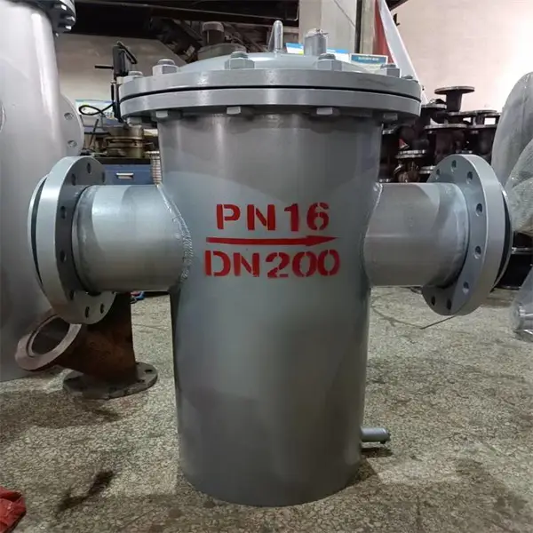 SBL14-16C DN50铸钢倒吊桶式直通篮式过滤器概述 工作原理