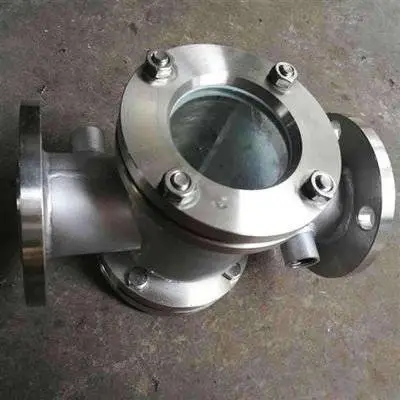 钢衬四氟玻璃视镜 直通 防腐 法兰连接 观察管道工作状况