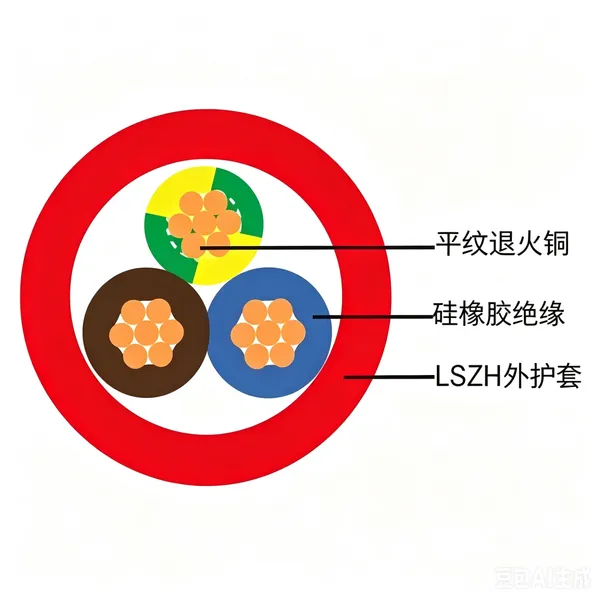 450/750V SR 硅橡胶防火控制电缆