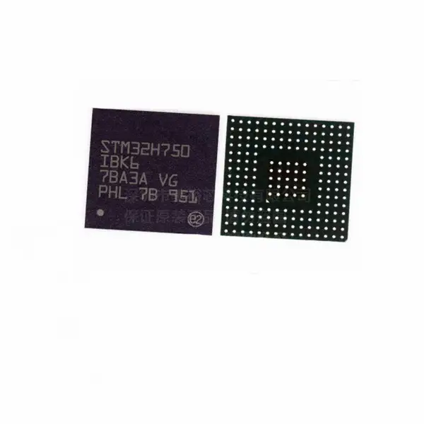 供应ST原装STM32H750IBK6 ARM Cortex-M7 MCU BGA-176