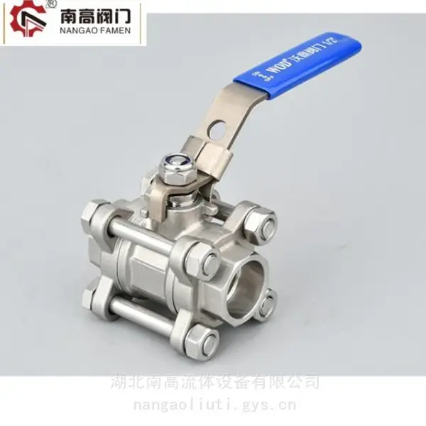 使用寿命长 不锈钢材质三片式球阀Q61F-16P 密封性能好