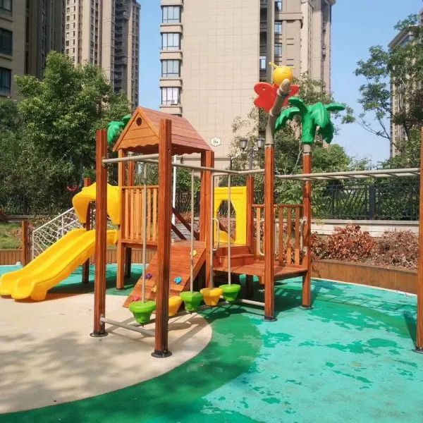 广西南宁室外组合滑梯,儿童游乐设施,大型木制玩具