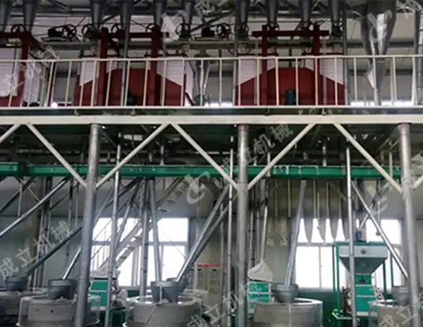 02面粉厂加工成套设备 新乡面粉成套加工设备 面皮机面粉加工设备