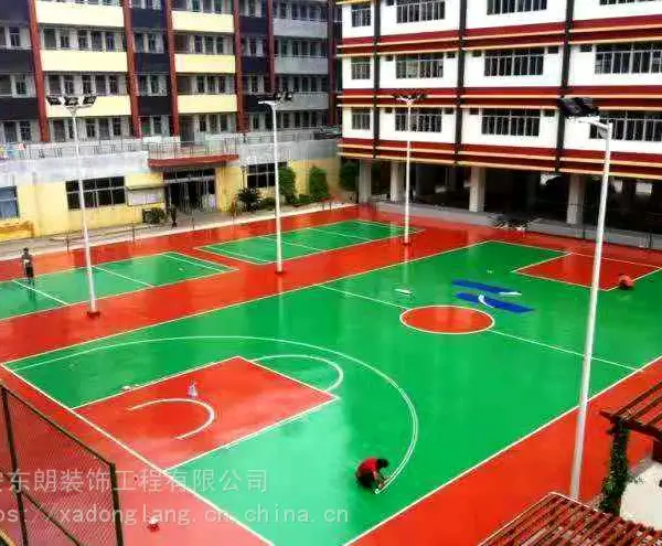 陕西西安咸阳硅PU运动场地地坪施工,丙烯酸弹性地坪,聚氨酯地坪