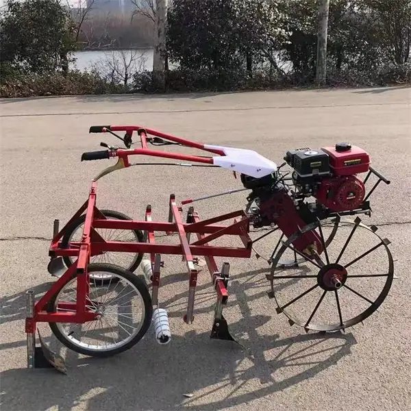 手扶自走式覆膜机 土豆红薯药材地膜机150宽带滴灌覆膜机