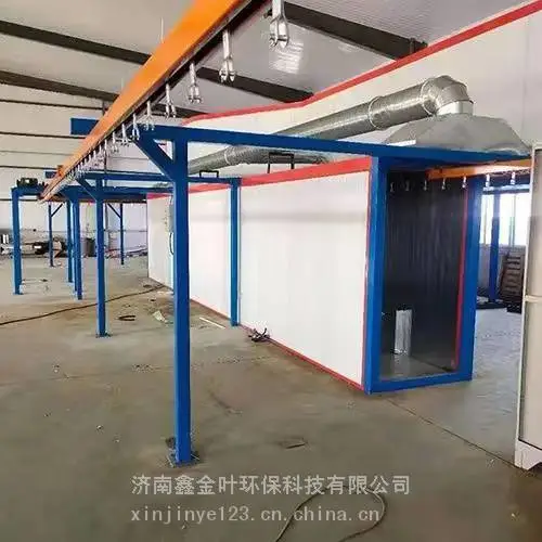 定制大型喷塑涂装流水线导轨悬挂自动静电喷塑粉喷漆线链条驱动全自动喷涂设备