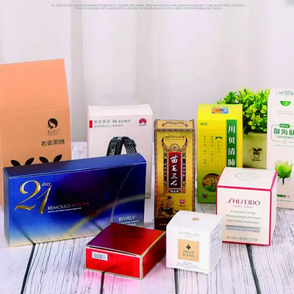 烫金彩印礼品包装纸盒定做保健品口罩彩盒插口纸巾盒定制印logo