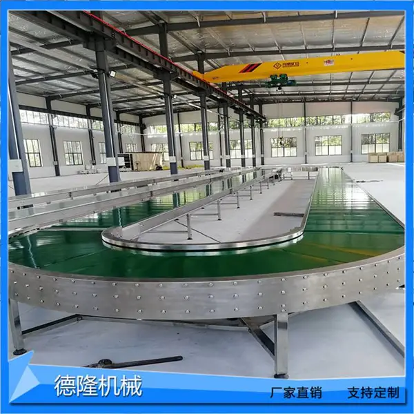 90度180度皮带转弯拐角输送机 环形皮带包装流水线