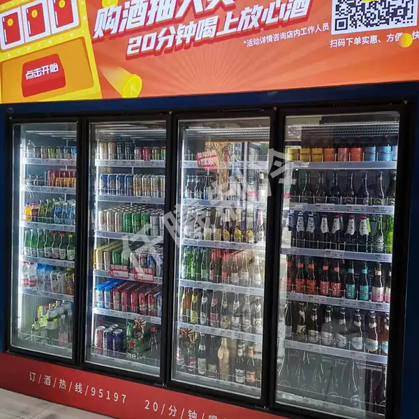 双层玻璃展示门环保节能真空保温非传统式后补式冷库
