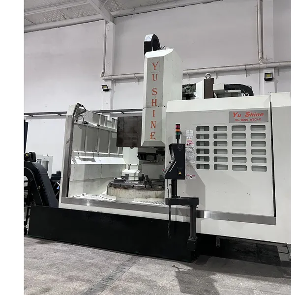 转让出售二手台湾油欣原装2米立式车铣磨复合中心型号:VL-1600ATC+C Aixs